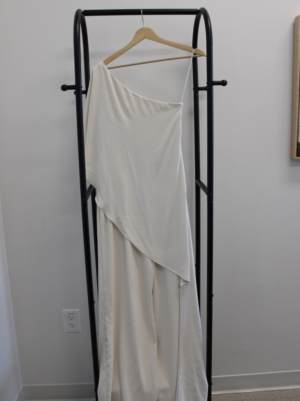 Ralph Lauren One-Shoulder Ivory Jumpsuit